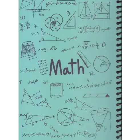 دفتر 200 برگ سبز سیمی وزیری dotnote Math